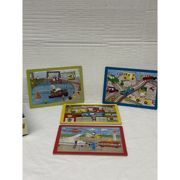 Mudpuppy Picture This Puzzle Matching Game -4 Boards 24 Pieces Complete Set - Picture 6 of 14